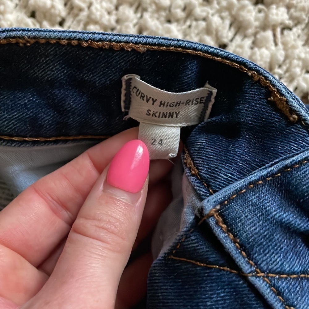 👖 Madewell Curvy 10” High Rise Skinny Jean in Sussex Wash 👖 - Picture 6 of 8